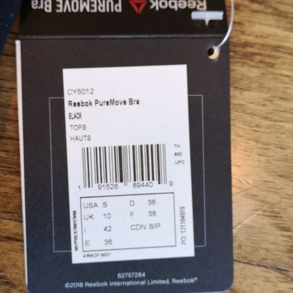 reebok Puremove Bra Motion Sense Technology New Small - Picture 5 of 8